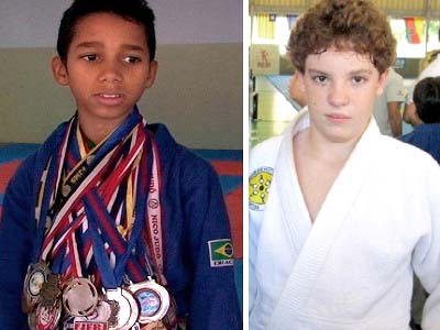 Vitor Hugo (esq.) e Rafael foram derrotados na primeira luta -