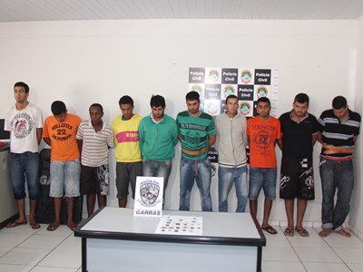 Os dez presos estão sendo mantidos na sede do Garras, em Campo Grande -