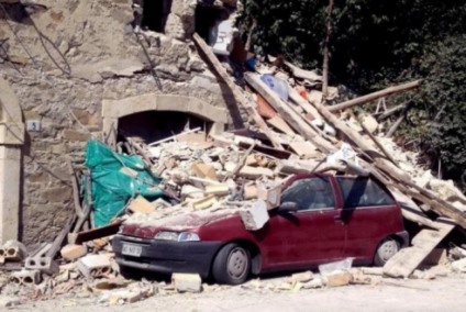Local atingido pelo terremoto na Itália  - Claudio Accogli/Agência Lusa