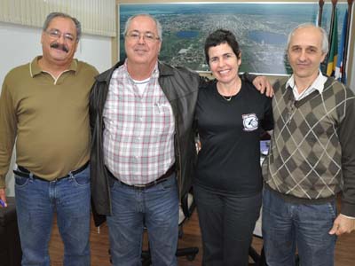 Diretores do Rotary em visita à prefeita Márcia Moura -