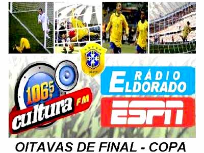 A partir das oitavas, todos os jogos da Copa serão transmitidos pela ao vivo Cultura FM -