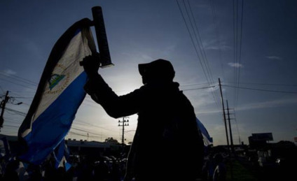 Protesto na cidade de Managuá, na Nicarágua - Jorge Torres/Agência EFE/Agência Brasil