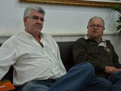 Dercir Oliveira e José Menoni apresentaram o cronograma à Prefeitura, ontem -