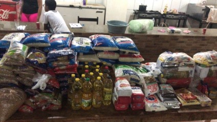 Os alimentos foram entregues para o Lar de Idosos Santo Agostinho - Arquivo Pessoal