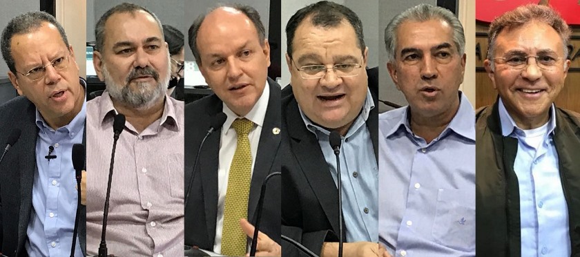 Marcelo Bluma, Humberto Amaducci, Júnior Mocchi, João Alfredo, Reinaldo Azambuja e Odilon de Oliveira confirmaram presença na sabatina, a partir desta segunda-feira - Fotomontagem