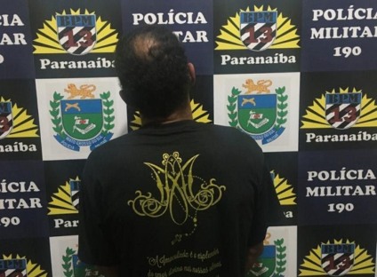 Autor fugiu, mas, foi encontrado pela PM e acabou preso - 13º BPM Paranaíba/Reprodução