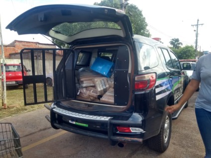 Droga apreendida foi destruída no forno da empresa Latasa, localizada na BR-158 - Reprodução/PMMS/PCMS