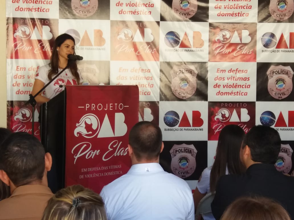 Delegada da DAM, Eva Maria Cogo, na solenidade de lançamento oficial do projeto - Alex Santos