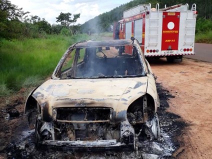Carro foi encontrado na MS-320, rodovia de acesso ao Alto Sucuriú - Divulgação