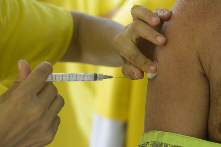 Campanha Nacional de Vacinação contra a Gripe destinada exclusivamente ao público prioritário, entre eles, idosos, crianças, gestantes, profissionais de saúde e professores, termina nesta sexta-feira (31) - Foto:Tomaz Silva/Agência Brasil