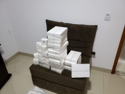 Tablets aprrendidos durante a Operação Nota Fria - Divulgação/PF