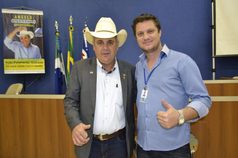 Prefeito Ângelo Guerreiro e presidente da Câmara - Divulgação/arquivo