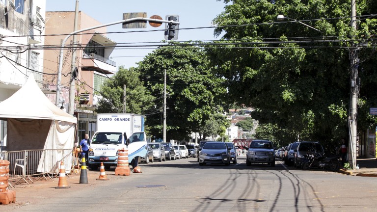 Interdição ocorre por causa de obras do Reviva Campo Grande. - Diogo Gonçalves/Prefeitura de Campo Grande