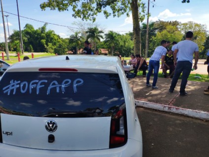 Mobilização acontece durante as 24h de hoje e manifestantes se reuniram nos altos da Avenida Afonso Pena - Gabi Couto/CBN