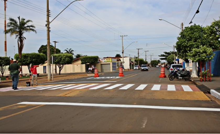 A Rua Duque de Caxias e a Avenida Presidente Vargas foram sinalizadas - Divulgação/Assessoria