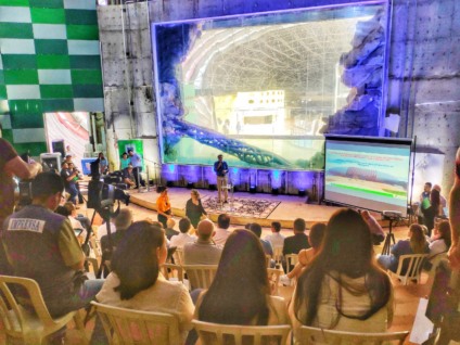 Apresentação foi feita na manhã desta quarta-feira dentro do futuro auditório do monumento
