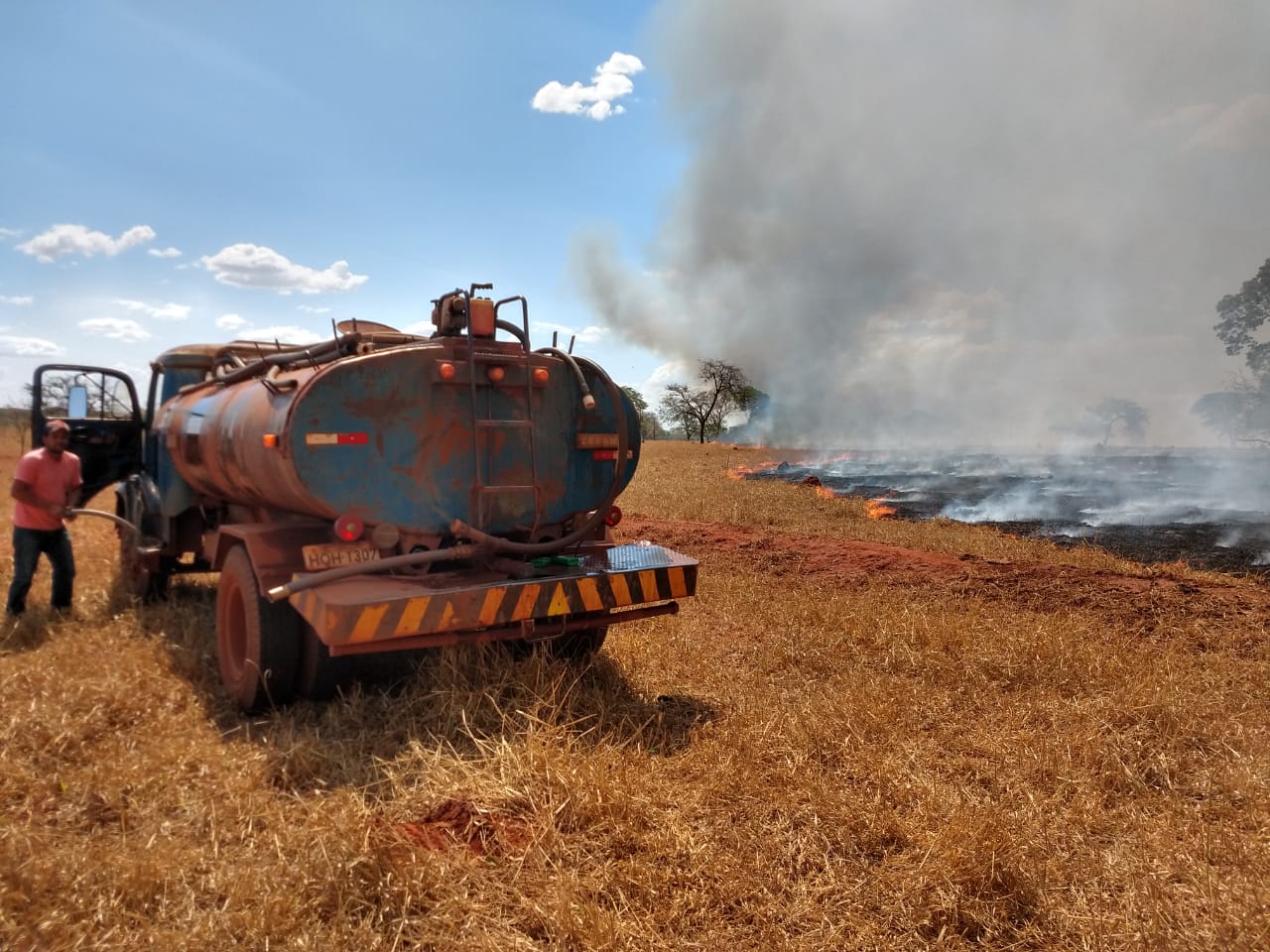 As causas do incêndio ainda são desconhecidas - Divulgação/Defesa Civil