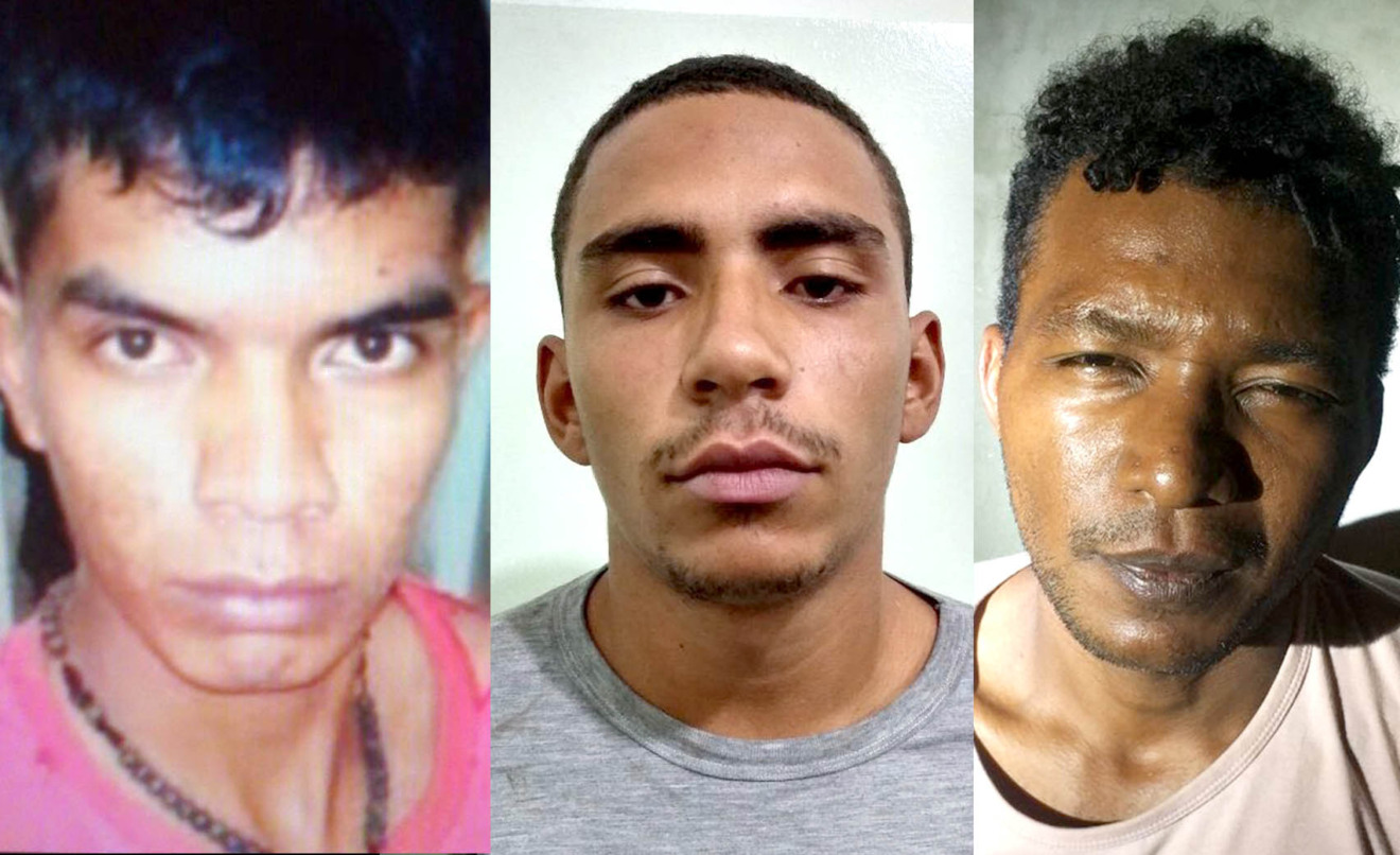 Márcio, Caíque e José Carlos foram presos no final de semana - Divulgação