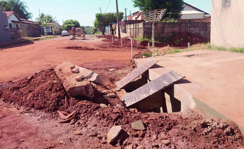 Prefeitura diz que o Estado é responsável pela execução e fiscalização da obra no bairro Jardim Redentora - Alex Santos/JP