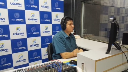 Coordenador do curso de Ciências Contábeis da Unigran Ead, Reginaldo José da Silva, participou da live - Reprodução