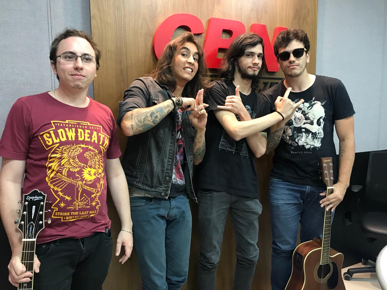 A banda começou em 2016 e está produzindo um EP para 2019 - Foto:Reprodução