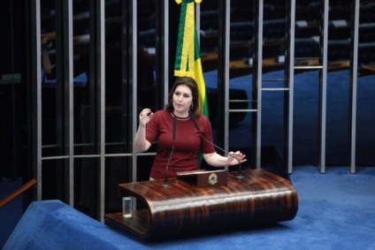 Simone Tebet lembrou que narcotráfico é a principal causa da violência no país. - Assessoria