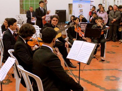 Festival também conta com oficinas de música -