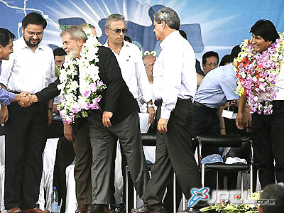 Solenidade de inauguração de uma etapa da construção do Corredor Rodoviário Interoceânico -