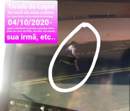 Homem passa mão em partes intimas de mulher durante caminhada na lagoa e casa foi parar na Depac - enviada por internauta