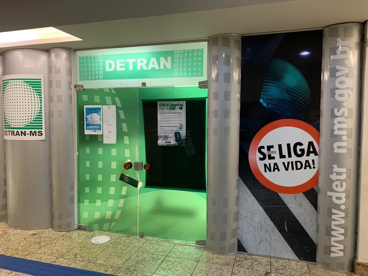 Agência do Detran-MS no Pátio Central suspende atendimento - Foto: Detran-MS