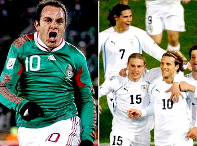 México e Uruguai são os favoritos do grupo A para a classificação -