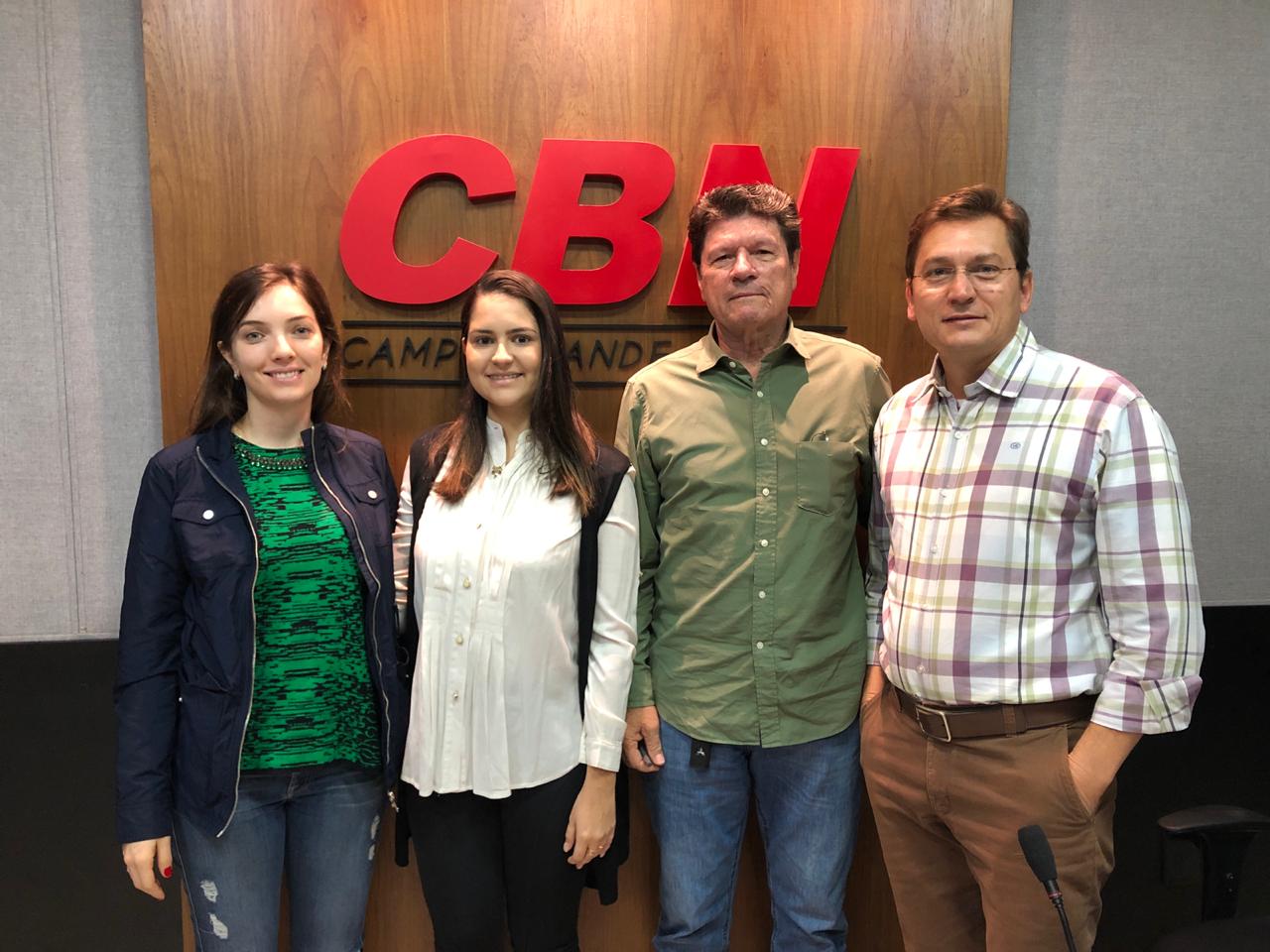 Priscylla Mayolino, Ana Claudia Rizzon, Rogério Zart e Éder Campos - Isabelly Melo/CBN