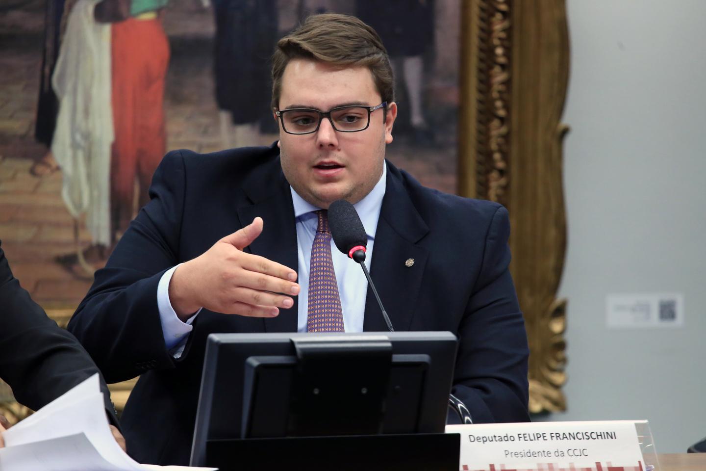 Presidente da CCJ da Câmara dos Deputados, Felipe Francischini (PSL-PR), afirmou que a proposta que amplia o orçamento impositivo pode ser votada na comissão antes da reforma da previdência - Foto:Alex Ferreira/ Câmara dos Deputados