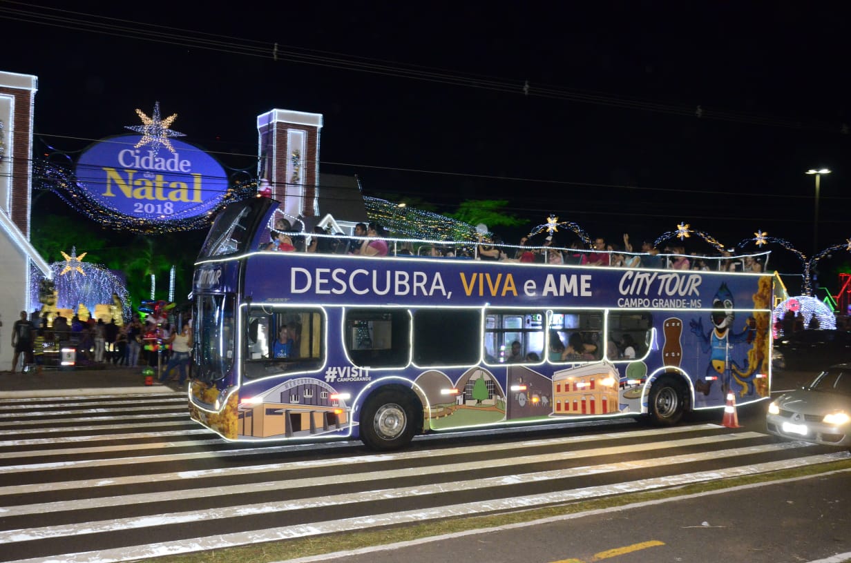 Atualmente, ônibus do City Tour circula durante eventos especiais como no Natal - Divulgação/PMCG