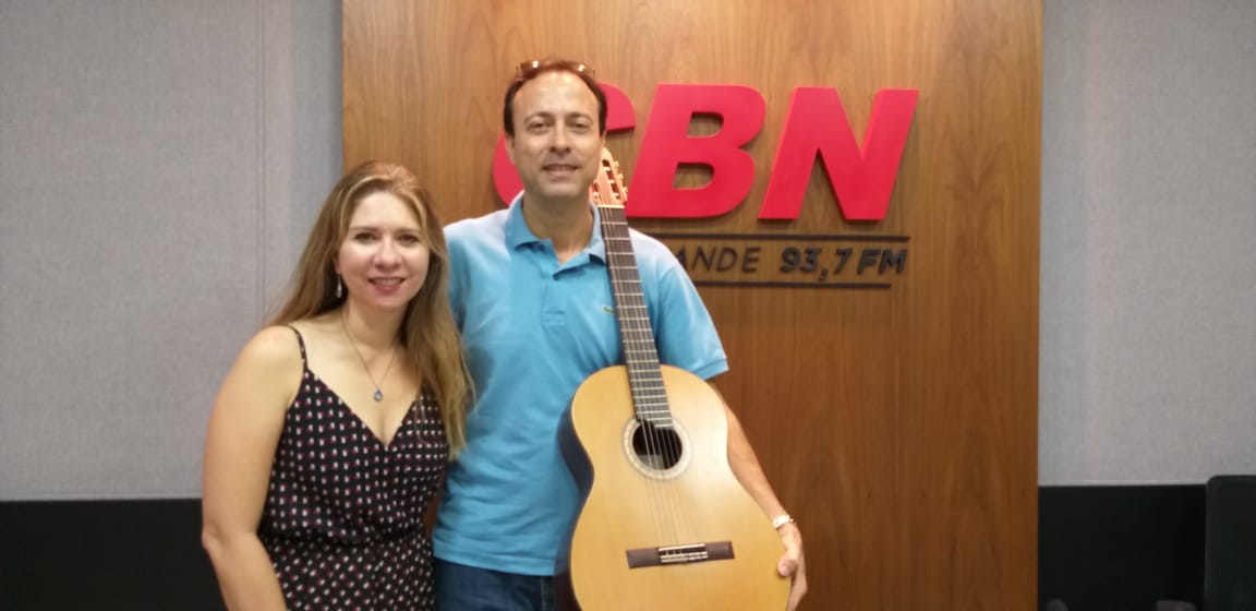 Luciana Fisher - Cantora e Compositora e Renato Oliveira - Músico - Foto: CBN Campo Grande