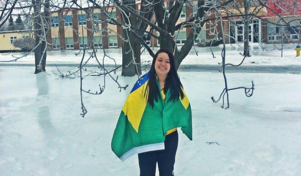 Gabriella Torres durante intercâmbio no Canadá - Foto: Arquivo Pessoal