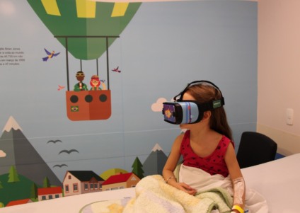 A realidade virtual é utilizada para facilitar procedimentos médicos principalmente em crianças - Foto: Assessoria