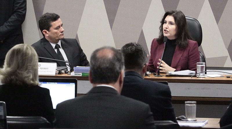 40 senadores questionaram o Ministro da Justiça, Sérgio Moro, ao longo de mais de 8 horas - Divulgação