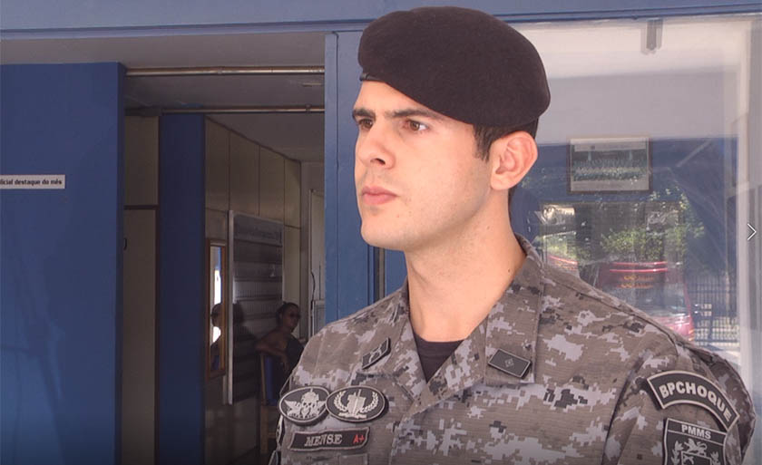 'Operação está tranquila', disse tenente do Batalhão de Choque, Leonardo Mense - Leonardo de Paula/JPNEWS