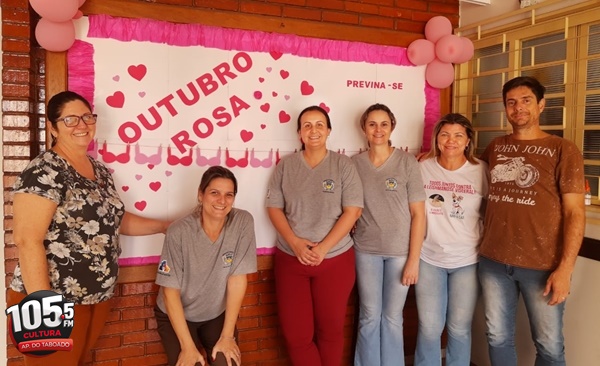 Equipe da Secretaria de Municipal de Saude mobilizada com o Outubro Rosa - Gabrielly Almeida/JPNews