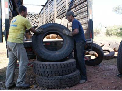 1,2 mil toneladas de pneus tiveram um destino ecologicamente correto desde a criação do projeto -