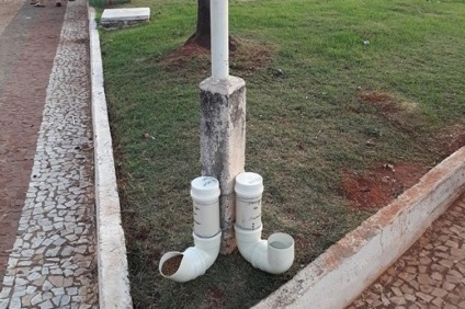 Inicialmente o projeto instalou um ponto de alimentação na Praça da República - Arquivo Pessoal