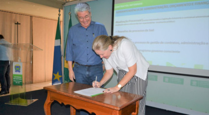 Contratos preveem 29 entregas nas áreas de, orçamento e finanças, compras e materiais, entre outras. - Elaine Paes/ Notícias MS