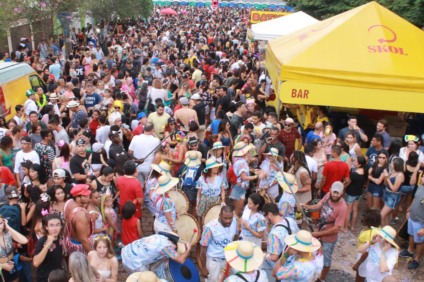 Foliões se reuniram para curtir carnaval do Cordão Valu. - Divulgação/Cordão Valu