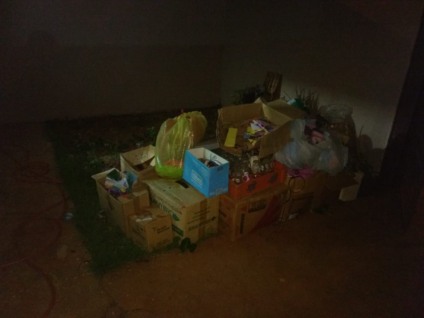 Local onde o corpo estaria enterrado, coberto por lixo - Imagem cedida