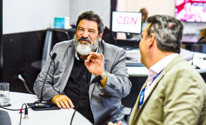 Cortella e Eduardo Riedel na rádio CBN - CBN