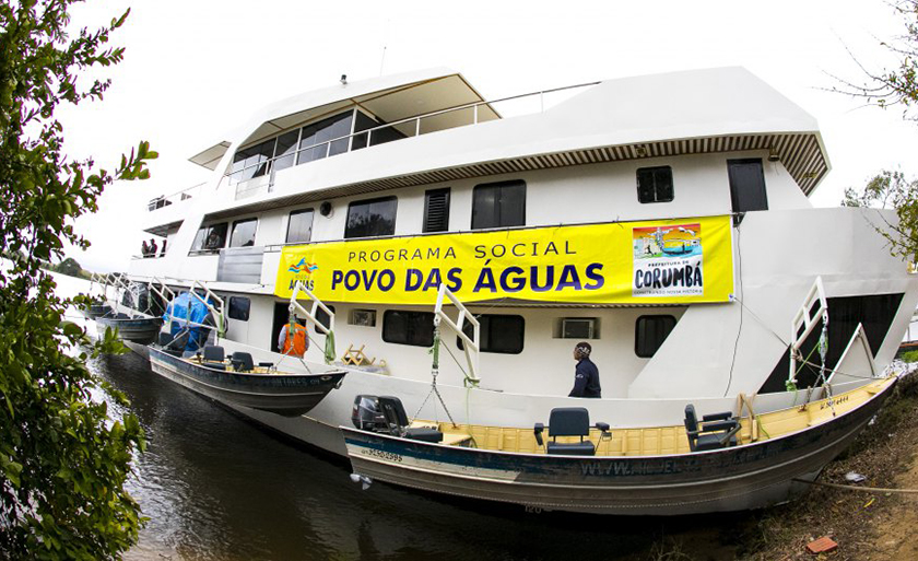 A 6ª edição do Povo das Águas foi realizada na região do Baixo Pantanal entre os dias 20 e 25 de agosto, a Prefeitura de Corumbá realizou 1068 atendimentos em geral - Divulgação/Assessoria