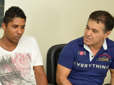 Jogador Rafinha e membro da diretoria do Misto -