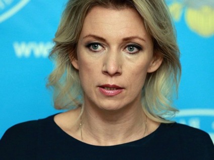 Chanceler russa, Maria Zakharova, durante entrevista coletiva semanal - Anton Denisov/Sputnik
