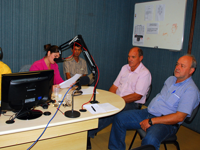Em entrevista a Rádio Cultura FM, o presidente e o diretor administrativo da APAE de Três Lagoas, Odemar José Leonardo e Adão José Alves -